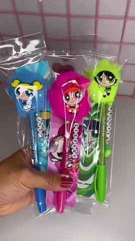 Kit de canetas Meninas Superpoderosas 💕💙💚 #personalizada #canetas #fyp #artesanato #powerpuffsgirls 