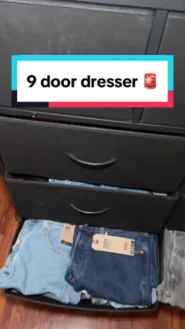 $60 9 door fabric dresser ( FREE SHIPPING) 🚨‼️ #dresser #fabricdresser #fyp #TikTokShop #summersale #tiktokmademebuyit #foryou #furniture #homeproducts 