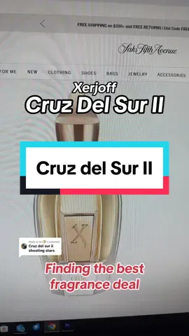 Replying to @Avi🍞 Finding the best fragrance deal for Cruz del Surr II by Xerjoff as of April 2024 #xerjoff #cruzdelsurii #fragrance #cologne #fragrances #perfume #fragrancetok #perfumetok #deals #socalscents 