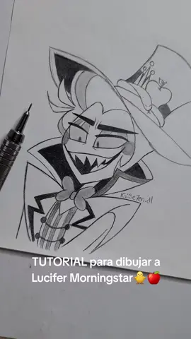 Que lindote que esta el Lucifer sisisi 🍎🐥  #hazbinhotel #hotelhazbin #hazbinhotelalastor #hazbinhotellucifer #lucifer #lucifermorningstar #alastor #alastorhazbinhotel #luciferhazbinhotel #tutorial #draw 