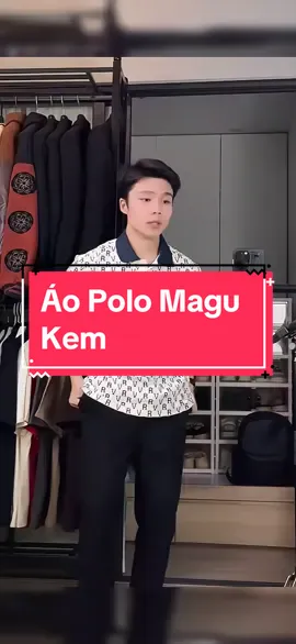 Áo Polo Magu Kem Monogram Cotton cao cấp mát mẻ mềm mịn #WomenInSports #fly #TikTokShop #review #xuhuong #aopolonam 