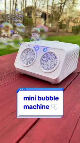 this bubble machine is as big as a clutch and it makes SO MANY BUBBLES! 😍🫧 #minibubblemachine #portablebubblemachine #bubblemachine #bubbles #bubbleshow #ttsacl 
