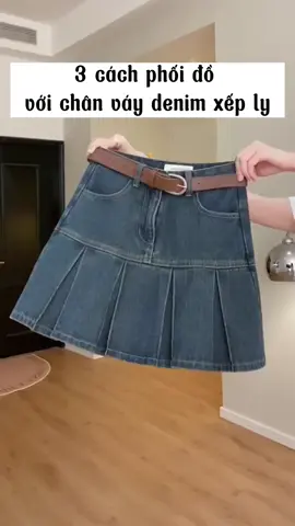 chân váy xếp ly, chân váy jean, chân váy bò, chân váy ngắn chất jean #chanvay #chanvaycongso #tiktokshop #chanvayxeplyngandangxoe #chanvayhotttrend #tiktokxuhuong2024 #chanvayxeply