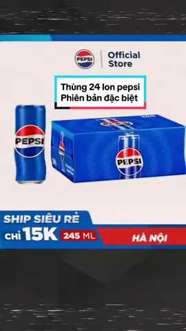 Thùng 24 lon pepsi có gaz phiên bản ngõ đặc biệt 1 lon 245ml, bán trong khu vực hà nội #pepsi #pepsico #pepsilon #nuocngot #nuocngotcogas #lonnuocngot #cuahanganhthong 