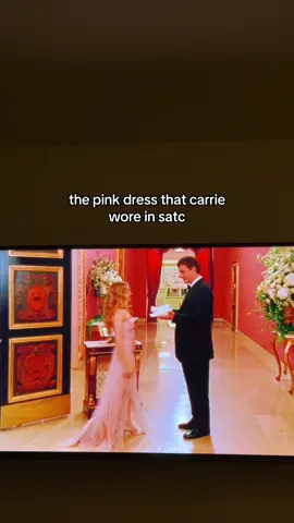 One of my fav dresses in the show is when Carrie attended the first wedding with Big! She was wearing a DKNY spring summer 1999! . . #satc#satctiktok #satcfashion #carriebradshaw #carriebradshawfashion#dkny #sarahjessicaparker #seriestiktok #tvtok 