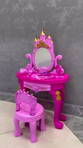 Vanity Dresser Table with Chair for Kids #vanitydresserforkids #vanitydresstablewithchairforkids #vanitydresser #pretendplaytoys #pretendplayvanitydresser #shopwith_DON #highquality #foryou #fyp 