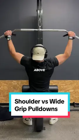 Shoulder Width Lat Pulldowns vs Wide Grip Lat Pulldowns   -  Wearing Essential Oversized Hoodie from @AYBL “JACKED10” to save yourself some money and support me #latpulldown #backworkout #gymbro #gymmotivation 