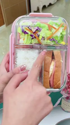FASH Glass Crisper Airtight Fo#TikTokShop #Lunch box#lunch box#glass #Fresh transparent#Fresh delicacy#originality #convenient 
