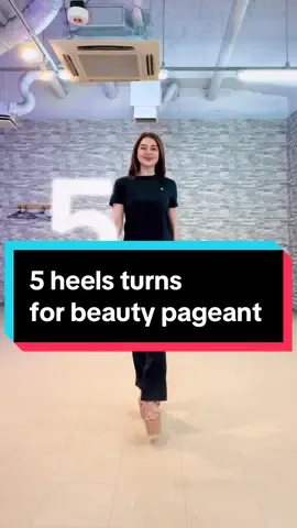 5 heels turns for beauty pageant 👠 Let’s try this turns and poses! #beautypageant #tipsandtricks #howtopose #posechallenge #runwaycoach #ウォーキング講師 #ミスコン #ミセスコンテスト 