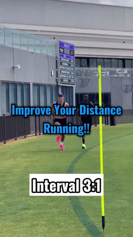 Improve Your Distance Running! This interval session involves 3-minutes of running followed by 1-minute of walking/rest, repeating to your liking (I.e., 5 rounds). This improves your aerobic power & anaerobic capacity, resulting in significant improvements in your long-distance running! Give it a go today and let me know how it goes! #fyp #Running #intervaltraining #run #Fitness #fitnessmotivation #fypシ #fypシ゚viral #fypage #fypp #fyppage 