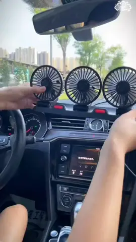 พัดลมติดรถยนต์ 12v/24v พลังงาน#tiktok #สิ่ง 
