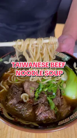 Taiwanese beef noodle soup number 1 🇹🇼 a good soup just hits different. #taiwan #beefnoodlesoup #noodles #goodsoup 