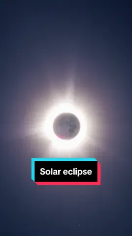 The total solar eclipse from two different telescopes #solareclipse #fyp 