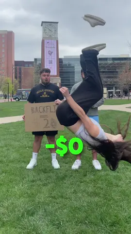 Do a backflip, get $20 😳 #fyp #viral #explore 
