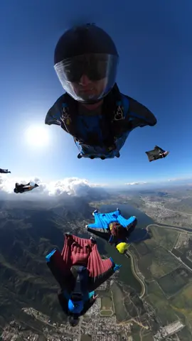 When the birds get into an argument #wingsuit #skydive #skydiving