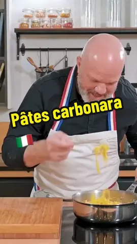 La recette des pâtes carbonara 🇮🇹 #pates #patescarbonara #carbonara #pasta #recette #cuisine #recettefacile #cuisinetiktok #etchebest #foryou #fypシ #pourtoi 