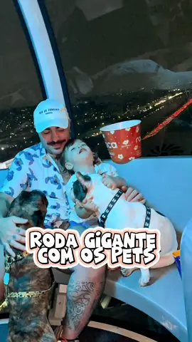Fomos na maior roda gigante da América Latina @rodarico  E levei a família toda, inclusive o jake e a Iris, e também convidamos a @nahbete com de Pet Romeu, e a vovó do Noah @mariaelzaaa_  Foi incrível! Quero de novo kkkk Obrigado pelo convite @pamelalopesf e @hellogroup_  Petiscos da @buffetbadalacao  #rodarico #passeio #pet #familia 
