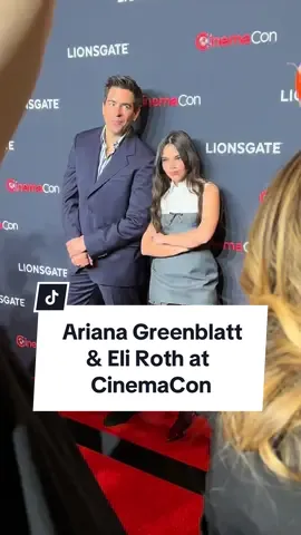We could watch Ariana Greenblatt and Eli Roth all day 😂 She said on the CinemaCon stage, “I’ve never been happier on a set than Borderlands.” #cinemark #cinemacon #arianagreenblatt #eliroth 