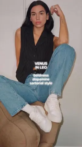 How you should dress based on your Venus sign. ⚘️ #zodiacsigns #venussign #leovenus #leo #dualipa #lillyrosedepp #boldness #dopamine #sartorial 