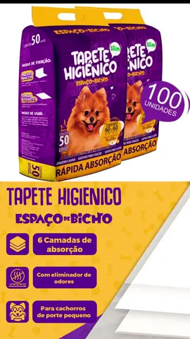 Tapete Higiênico Espaço De Bicho 100 unidades.#tapete #tapetehigienico #pet #pets #higiene #limpeza #videosatisfatorio #videoviral #viraltiktok #viraliza