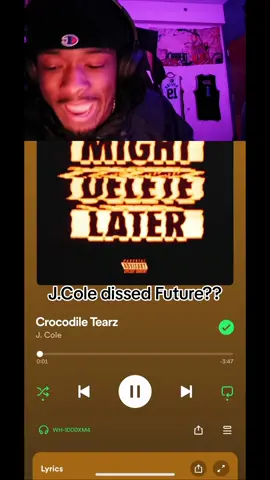 i feel like a few corny bars made people forget he was going crazy for the majority of the album #jcole #kendrick #drake #mightdeletelater 