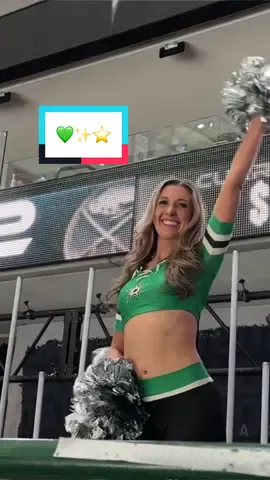 Soaking up every moment of getting to do what I love 💚✨ #nhlicegirl #texashockey #nhlhockey #starsicegirls #hockeygirls #dallasstarshockey #dallasstars #dallasstarsicegirl 