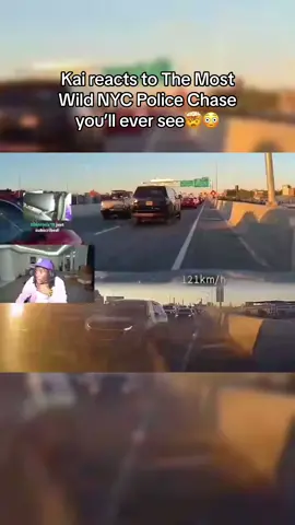 Could you drive like this? #twitch #kaicenat #mostwild #nycpolicechase #reaction #foryoupage @Kai Cenat 