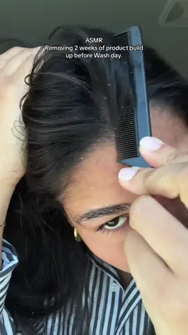 I wash my hair ONCE every 2 weeks and the build up from products and heat styling can weigh me down! I love using @olaplex to bring life back into my hair and scalp! Just look at those curls at the end 🫣🥰 I used: Nº.4 Bond Maintenance Shampoo  Nº.5 Bond Maintenance Conditioner  Nº.9 Bond Protector Nourishing Hair Serum  #fyp #asmr #asmrbarber #asmrhair #OLAPLEX #OLAPLEXPartner #Hairtok #HairTraining #HairGoals #Couples #Relationships #dandruff 