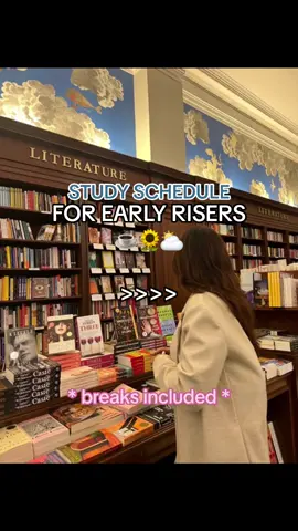 early bird study schedule! 🦩🌞 are you a morning person or a night owl when it comes to studying? #studytok #studywithme #studytips #studyhacks #study #student #studymotivation #morningperson #earlybird #studyroutine #routine #schedule 
