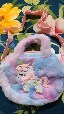 Unicorn Plush Shoulder/Sling Bag for Girls😍 #unicornbag #plushbag #shoulderbag #bagforkids #slingbag #bag 