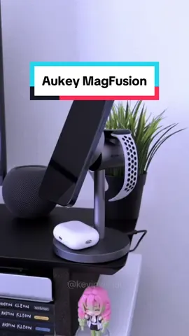 The @Aukey Mall MagFusion is a premium 3-in-1 wireless charger! #aukey #aukeymagfusion #wirelesscharger #magsafe #iphone #airpods #applewatch #techtok 