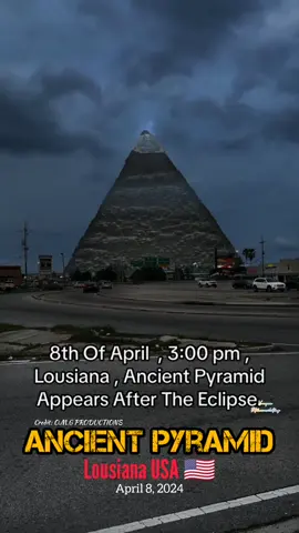 🛸☄️A mysterious light shooting phenomenon occurred from the Ancient Pyramid in the state of Lousiana, USA 🇺🇸 at 3:pm on April 8, 2024 This is the day when there will be a total solar eclipse. In the video, the pyramid shoots out spherical light balls 3 times. According to the video recording, it is very fast, so I slowed down time in the last part. #eclipse2024 #ufo #ufos #conspiracy #mystery​#Trending​ #caughtoncamera #pyramid #lousiana #fyp #foryou​#uap​ #ballslights​#ancientsPyramid 