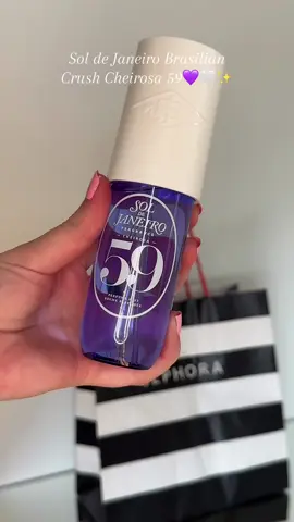 Trying the new @Sol de Janeiro fragrance Cheirosa 59💜✨ I’m in love with this new scent, it’s my favorite already🤍 if you are a vanilla girly like me, I’m pretty sure you’re going to really like it as well🫶🏼  Notes: vanilla orchid, sugared violet, and sheer sandalwood #soldejaneiro #cheirosa59 #fragrance #fragrancetiktok #beauty #asmr #asmrsounds #sephorahaul #newsoldejaneiro #perfume #vanilla #vanillagirl #scentoftheday #newfragrance 