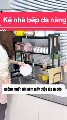 Tốn tiền mua 6 kệ chi bằng bỏ tiền 1 lần mua chiếc kệ này quá đa năng luôn các bác #keupchendia #keupbattrenbonrua #kededodanang #kenhabep #dogiadungtienich #reviewdogiadung 