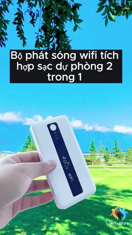 Bộ phát sóng Wifi tích hợp sạc dự phòng 2 trong 1 #giadungthongminh #sacduphong #phatwifididong4g