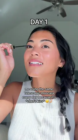 One thing about me is: I’m gonna use the @loréal paris usa Telescopic Mascara AGAIN and AGAIN! 😙🤌🏼 #LorealParisPartner #LOrealParisCosmetics #Telescopic #TelescopicEverday #TeslescopicAgainAgain