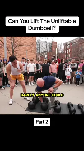 Can You Lift The Unliftable Dumbbell? #bodybuilding #jessejameswest #dumbbell #unliftabledumbbell #streetworkout #fyp #foryou 