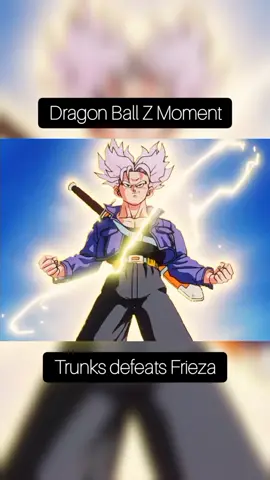 Dragon Ball Z Moment: Trunks defeats Frieza. #dragonballz #dbz #dragonballzmoments #dbzmoments #frieza #kingcold #trunks #trunksdragonball #trunksssj #trunkssupersaiyan #anime #manga #foryou #fyp 