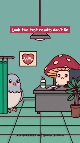 How About Your Test Results? 🏥  Original Audio: @Joe Fenti  #adulting #aging #gettingold #old #thirties #30s #milennials #meme #funny #humor #relatable #relate #mushroom #mushie #pigeon #bird #birdie #hospital #doctor #animation #fyp #foryou #cartoonanimation #viral #animationmeme #digitalart