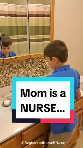My Mom is a Nurse, OF COURSE... This is my son, Zac, taking part in the 