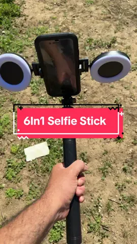 6In1 Selfie Stick with LED #selfie #stick #tripod #ledlights #vlogging #photography #fyp #tiktokshop #viral 