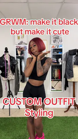 I wear black everyday😭 at least its cute tho! Custom outfit by me ofc #fyp #thriftedfashion #fashiontiktok #fyppppppppppppppppppppppp #blackdesigner #upcycledfashion #designersoftiktok #blackgirlfashion #fashiontiktok #fashioninfluencer  #grwm #gdwm✨ #iconic #stylist 