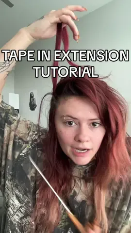 Replying to @janet tutorial on how to install your own tape in extensions at home! #tapeinextensions #diytapeinhairextensions 