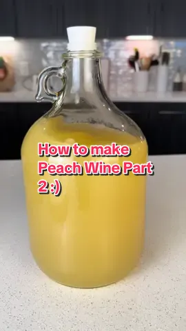 Love sharing my wine recipes with y’all! This is part two of making peach wine and in my opinion this part of the process is the easiest and most low maintenance. I am so excited for this peach wine and hope it tastes good.  *Ensure you are 21 years of age or older before participating in this activity. #EasyRecipe #recipes #Recipe #homebrewing #homebrew #peaches 