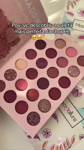 Ela é perfeita!! 🥹🥹🤍🤍 deixei link disponível na bio. #shopee #paleta #makeup #paletasombra #shopeebr #patygirl #barbieconsumista #achadinhos 