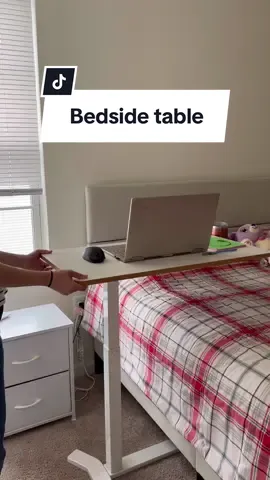 Wish I would have found this sooner!! This adjustable bedside table makes working at home so much easier! 🤍 #FLEXISPOT  #AdjustableOverbedBedsideTable #adjustabletable #bedsidetable #table #worktable #LaptopDesk #computerdesk #desk #fyl #fyp 