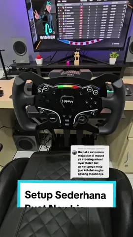Replying to @haikyyl  Berhubung banyak yang tanya, kubuatin vt setup sederhanaku yaa😄. Menurutku, ini cocok banget buat pembalap baru yang memang serius mau mendalami F1 Sim racing. Moza R5 Bundle set, setir bawaan nya sbnr nya bulat tipe ES. Nah aku beli ES formula mod nya krn aku spesialis main formula aja. Untuk harga nyaa, cek sendiri di marketplace favorit kalian yah😄. #fakesituation⚠️ #fake #simulator #f1tiktok #f1 #racuntiktok 