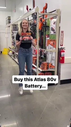 Buy an Atlas 80v 2.5 Ah/40v 5.0 Ah Battery for $139.99 and get a FREE yard tool! Save up to $99.99! Valid in-store only at your local #HarborFreight through 4/30. See store for details. #garden #gardening #lawn #lawntool #yardtool 