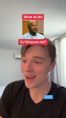 OJ Simpson, the Juice, is no longer loose. Seriously wild how diverse his life was, the prank show is comically outta pocket. 