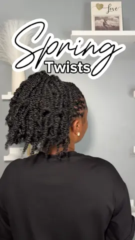 I wanted a protective style that will keep me for the next two weeks so I went with these small spring twists. I don’t normally opt for twist styles with the exception of passion twists  but so far I think I like these.  Hair used: Springy Afro Twist 16” #naturalhairstyles #4chair #hairtutorial #springtwists #springyafrotwist #naturalhair #protectivestyles 